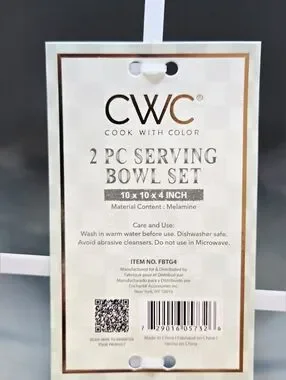 Cwc Flat Bowl Set CWC | Kitchen | Cwc 2 Pc Serving Bowl Set Sage Green Gold Trim Melamine ...